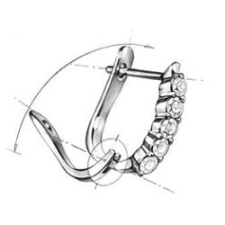 Boucles oreilles dormeuses clips - Perles de Tahiti - Or blanc, diamants
