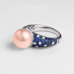 Bague Merlin l'Enchanteur or blanc
