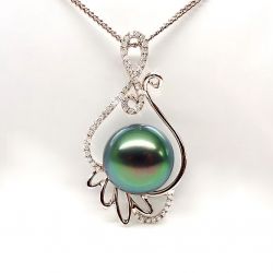 Pendentif musique classique - Renaissance - Perle de Tahiti - Or rose