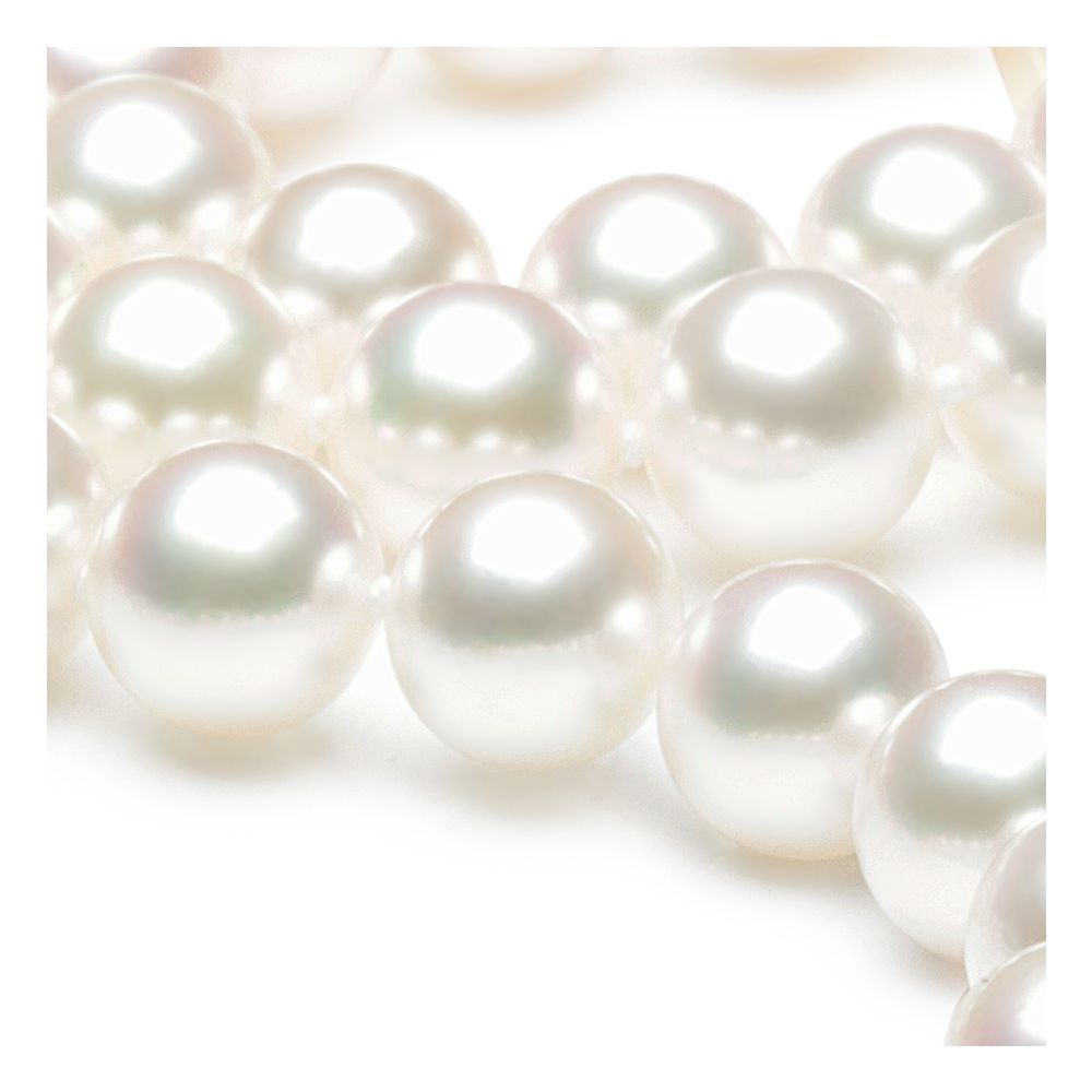 Collier perles Akoya luxe - Perle du Japon qualité GEMME / HANADAMA - 7/7.5mm - 6