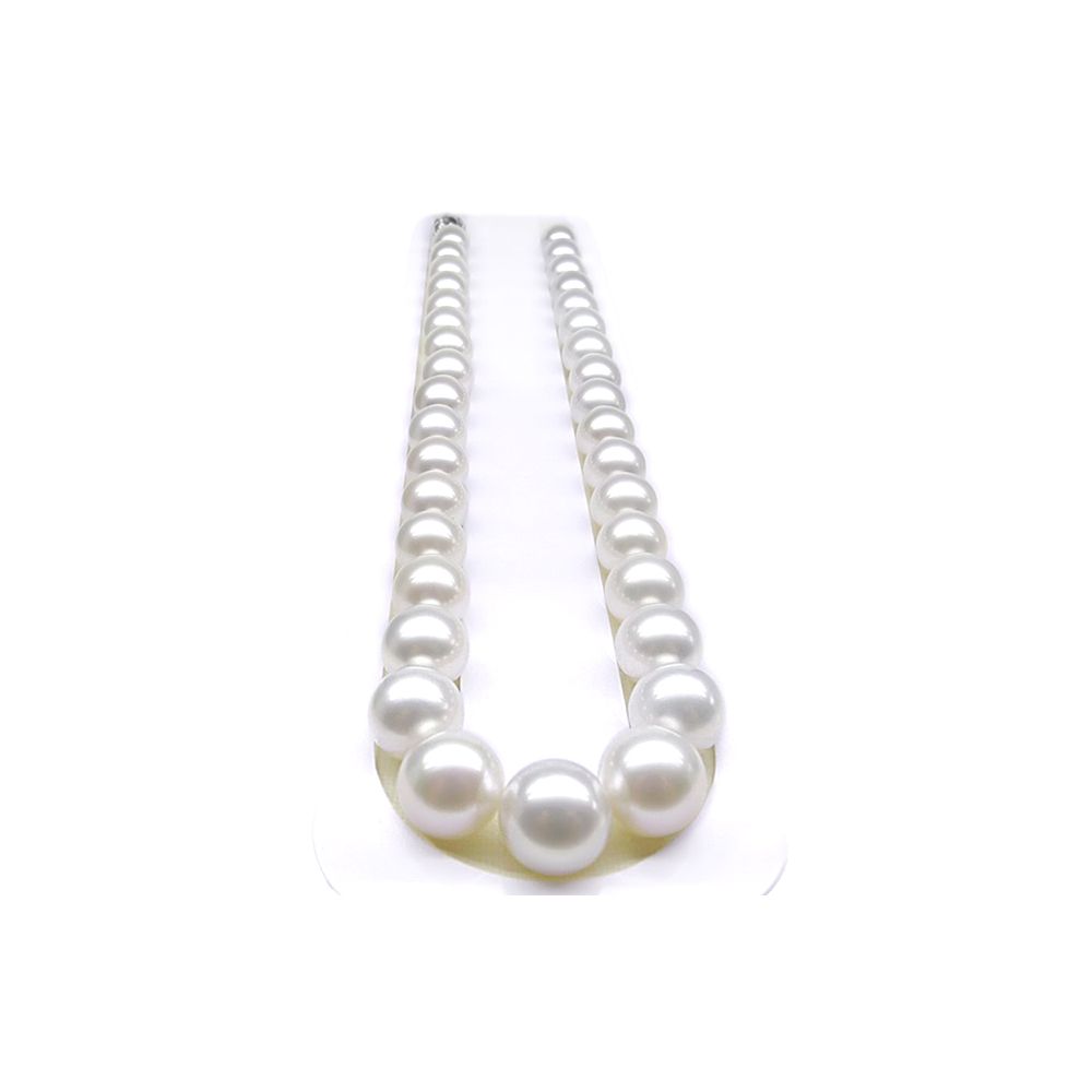 Collier perles d'Australie blanches - 11/13mm - AAA - 1