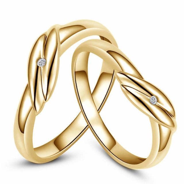 Bijoux alliances mariage - Alliances couple - Or jaune - Diamant