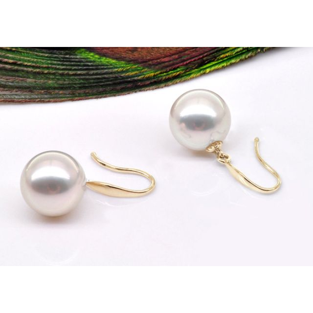 Boucles d'oreilles perles - Perle de culture - Akoya - Or jaune