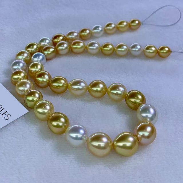 Collier perles dorées Estival Artémis