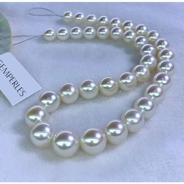 Collier perles d'Australie - 9/12mm - AA+