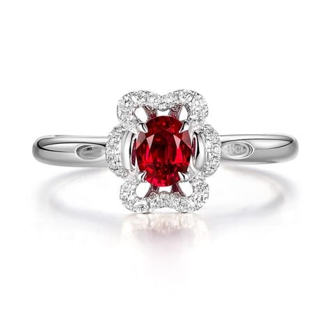 Bague Flamenca Rubis Or blanc 