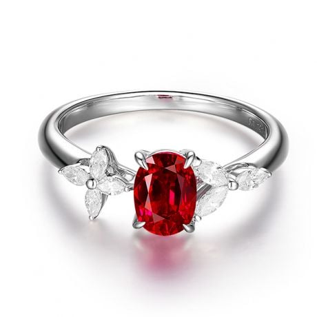 Bague La Esmeralda Rubis Or blanc Diamants