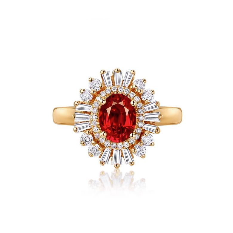 Bague de Fiançailles Rubis Cesária Évora - 2