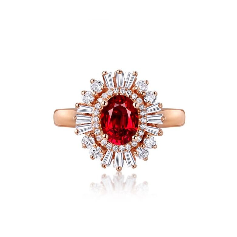 Bague de Fiançailles Rubis Cesária Évora - 2