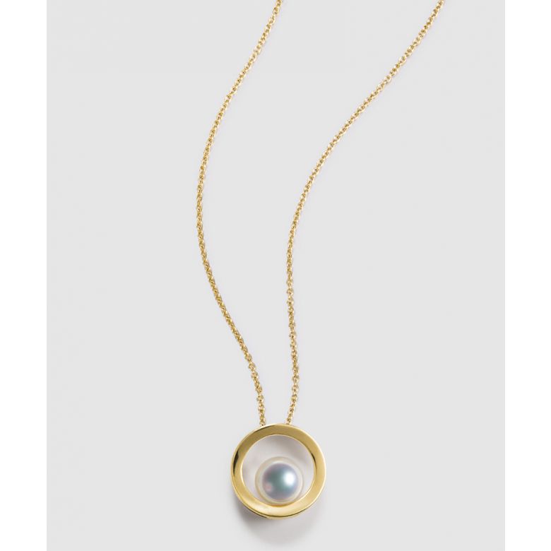 Pendentif perle Akoya - Himiko - Perle du Japon, Or jaune - 7