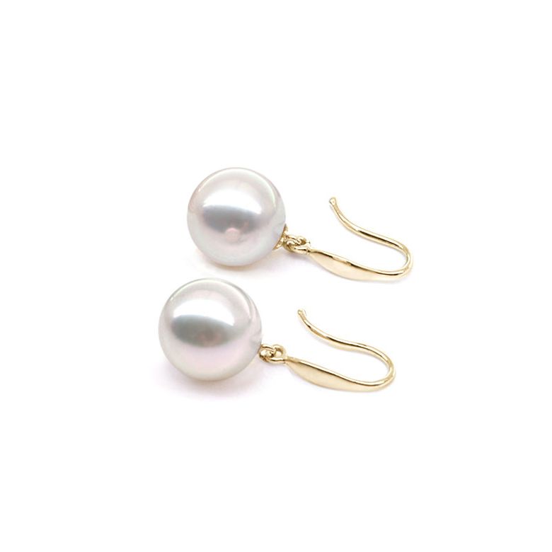Boucles d'oreilles perles - Perle de culture - Akoya - Or jaune - 1