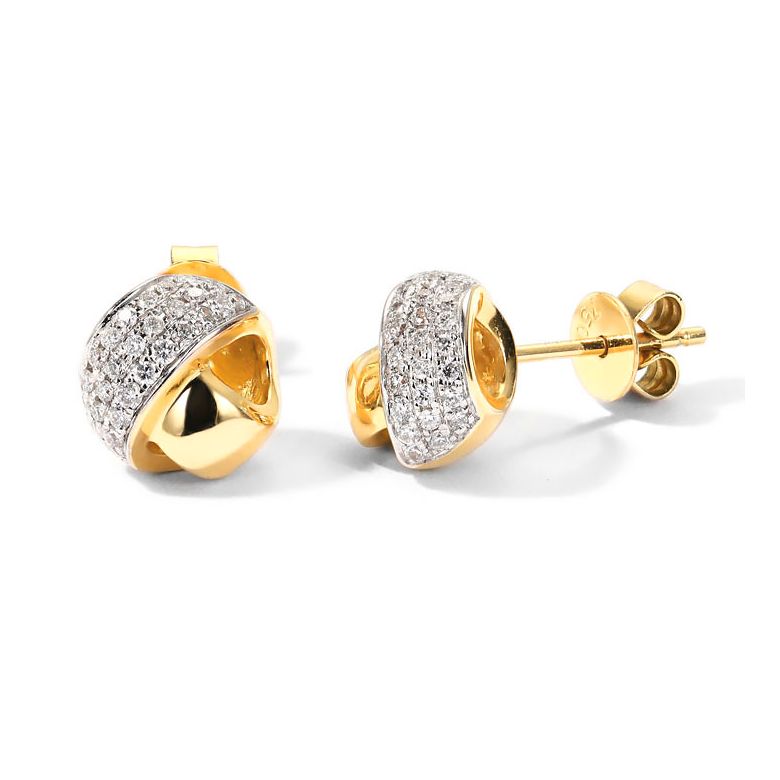 Boucle d'Oreille Il était une fois... Nous. Or jaune, Diamants I Gemperles - 1