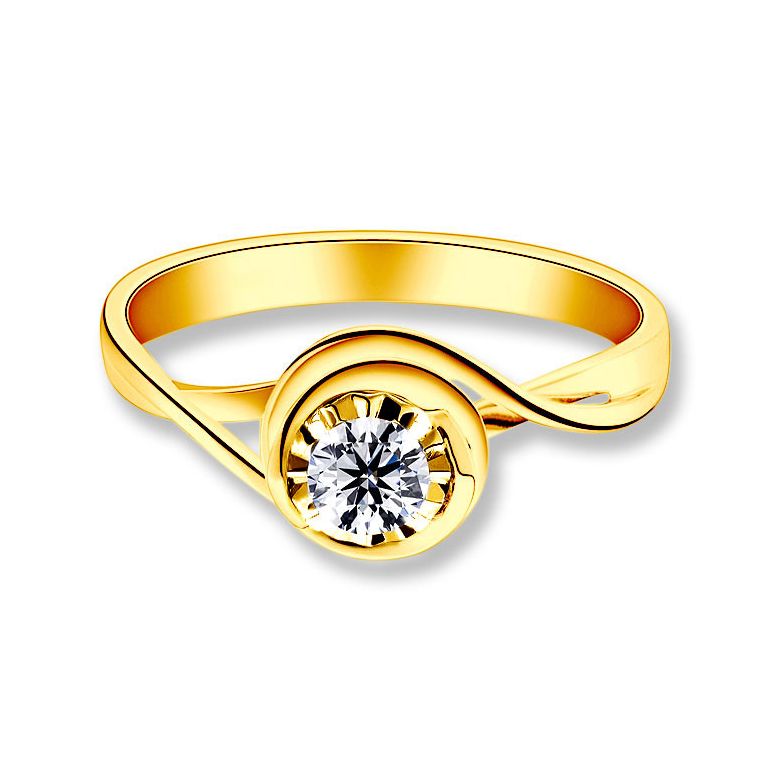 Solitaire bague ensorcelée - Diamant 0.15 carat - Or jaune 750/1000 | Gemperles - 3