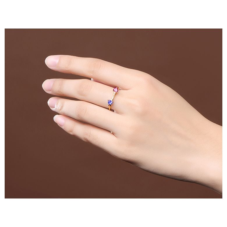 Bague croisée des chemins. Or jaune - 4