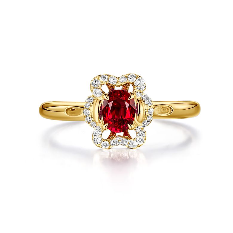 Bague Flamenca Rubis Or jaune - 2