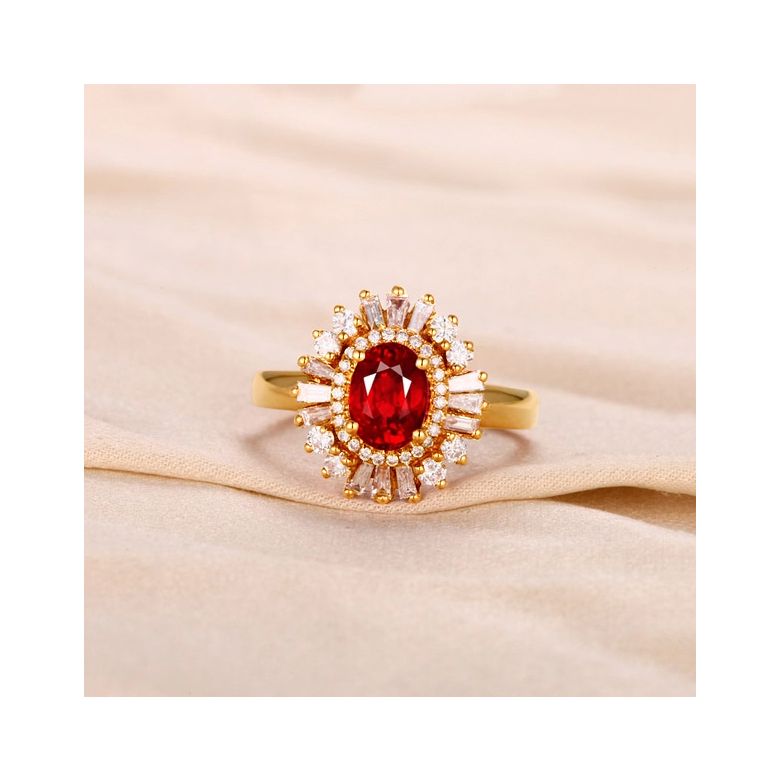 Bague de Fiançailles Rubis Cesária Évora - 4