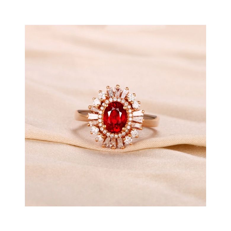 Bague de Fiançailles Rubis Cesária Évora - 5