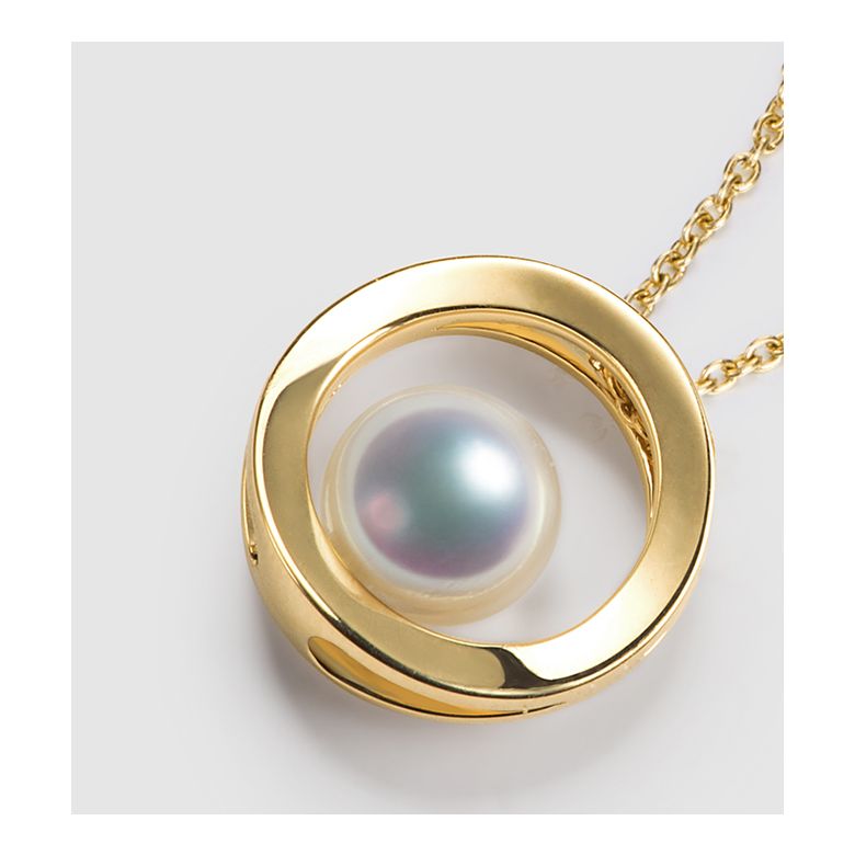 Pendentif perle Akoya - Himiko - Perle du Japon, Or jaune - 2