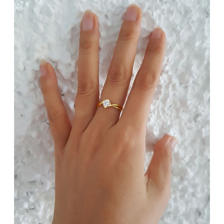 Solitaire Diamant. Victor Hugo, A Jeanne. Or Jaune | Gemperles - 6