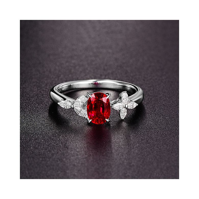 Bague La Esmeralda Rubis Or blanc Diamants - 5