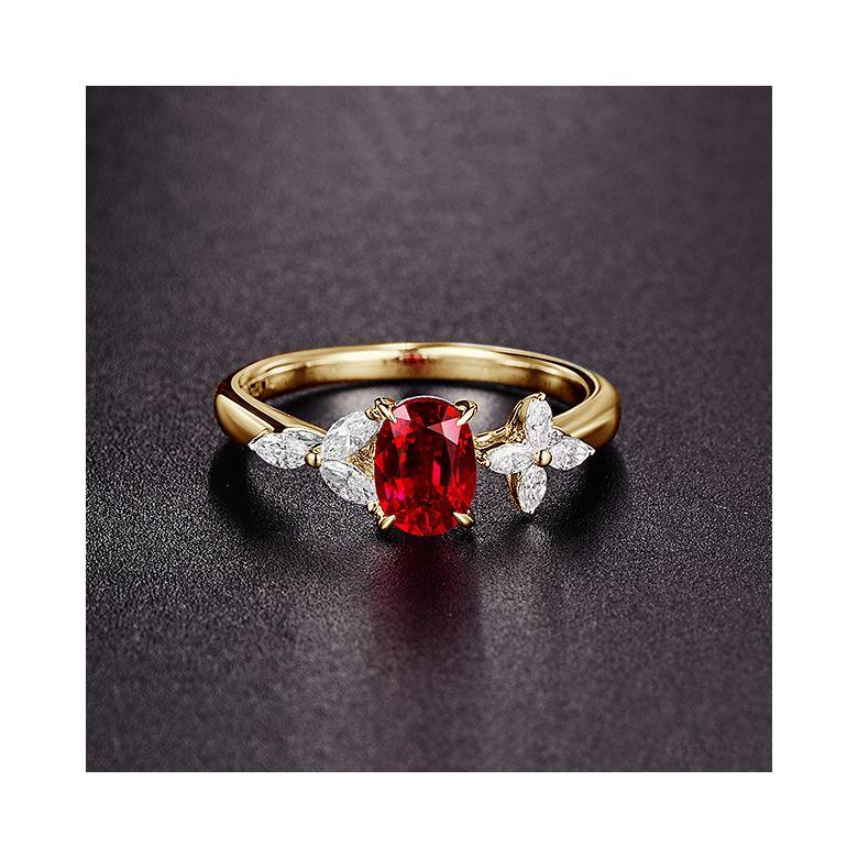 Bague La Esmeralda Rubis Or Jaune Diamants - 6