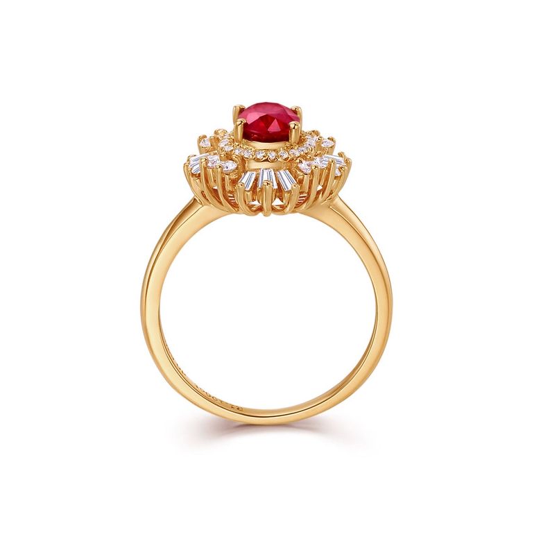 Bague de Fiançailles Rubis Cesária Évora - 6