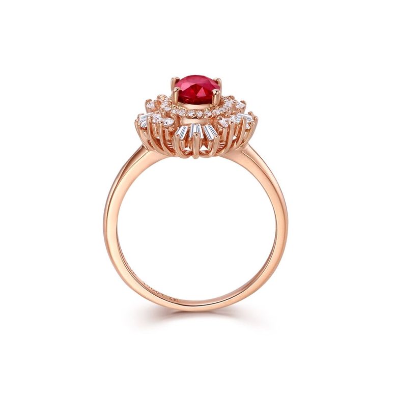 Bague de Fiançailles Rubis Cesária Évora - 7