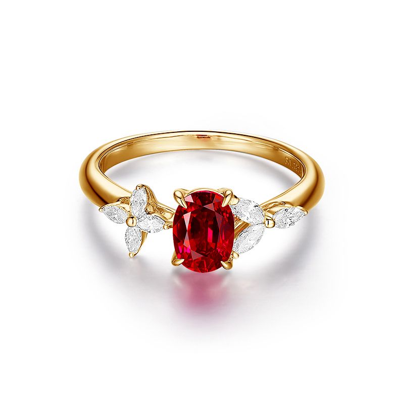 Bague La Esmeralda Rubis Or Jaune Diamants - 2
