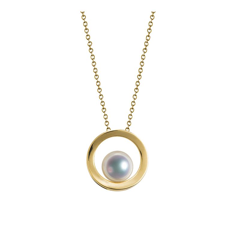 Pendentif perle Akoya - Himiko - Perle du Japon, Or jaune - 1