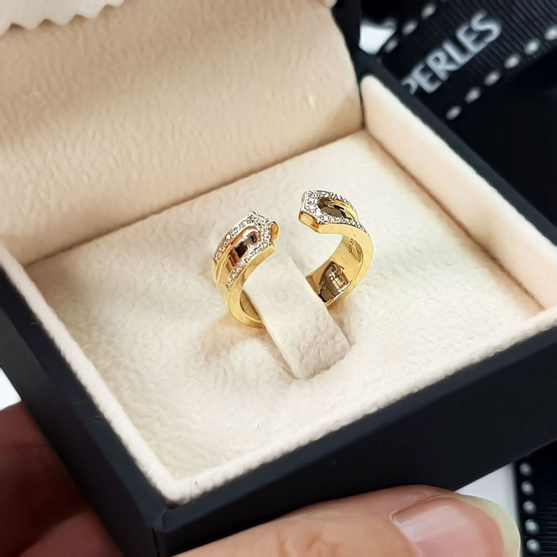 Alliances or jaune originales - Anneaux discontinus Couple - Diamants - 4