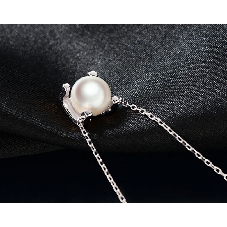 Pendentif Morita. Perles Akoya Japon et Or blanc 18cts - 5