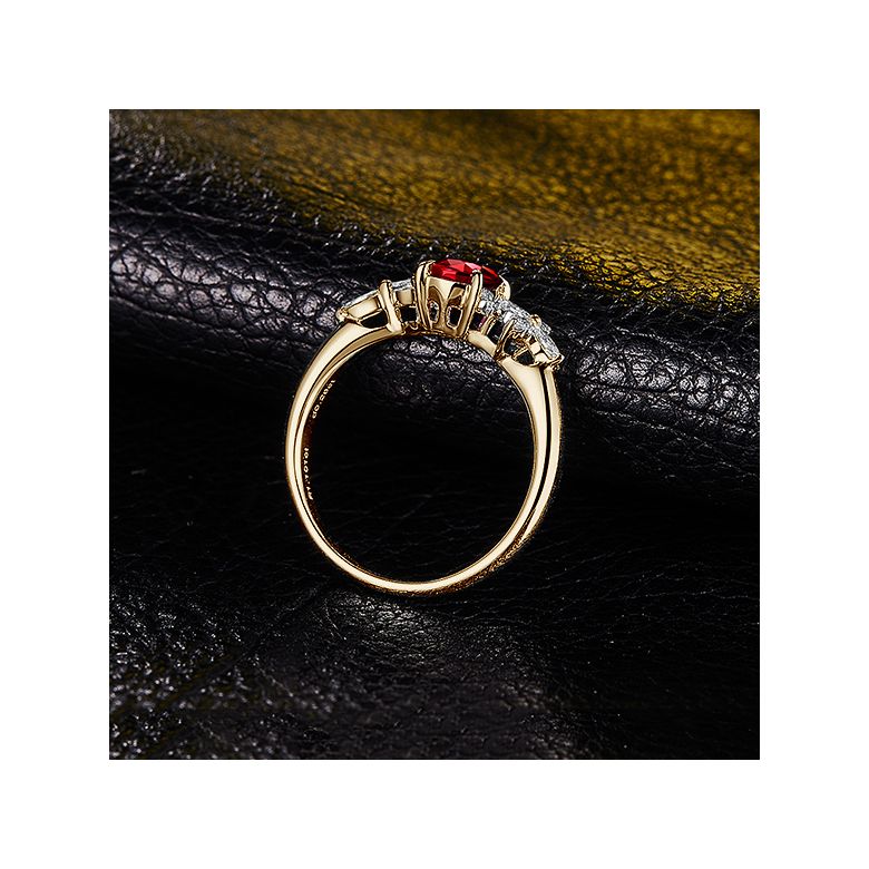Bague La Esmeralda Rubis Or Jaune Diamants - 7