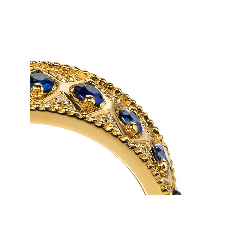 Bague saphir Palais Farnese - Or jaune, saphir & diamant - 7