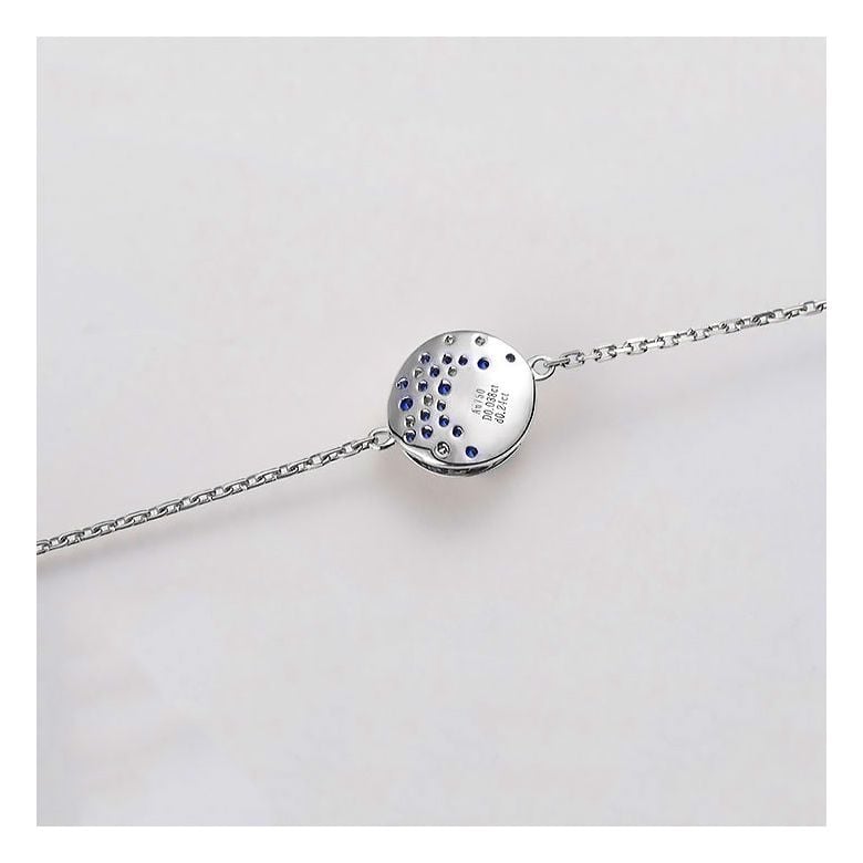 Bracelet perle Akoya - Diamant, saphir, Or blanc I Seiza - 7