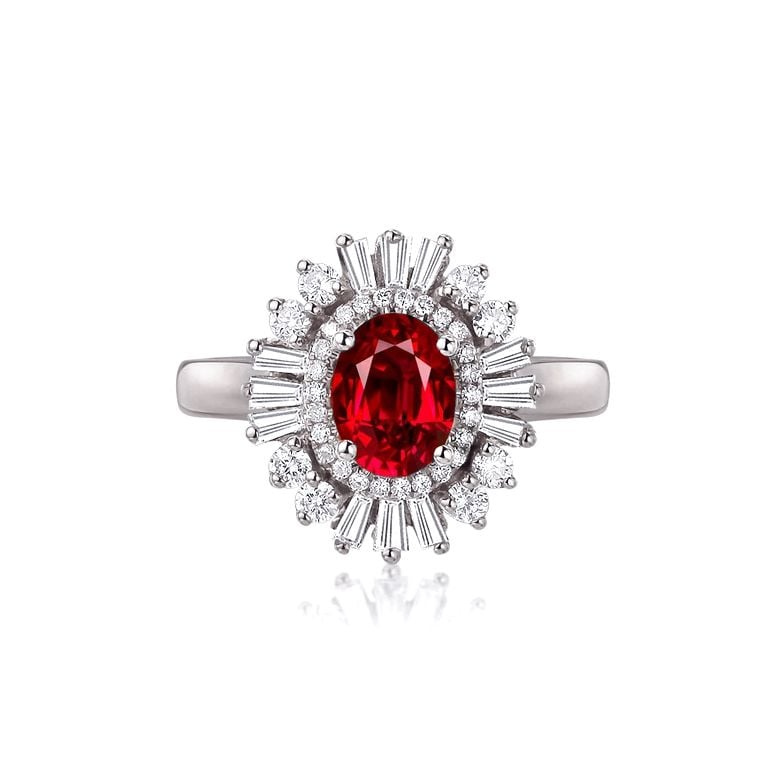 Bague de Fiançailles Rubis Cesária Évora - 2