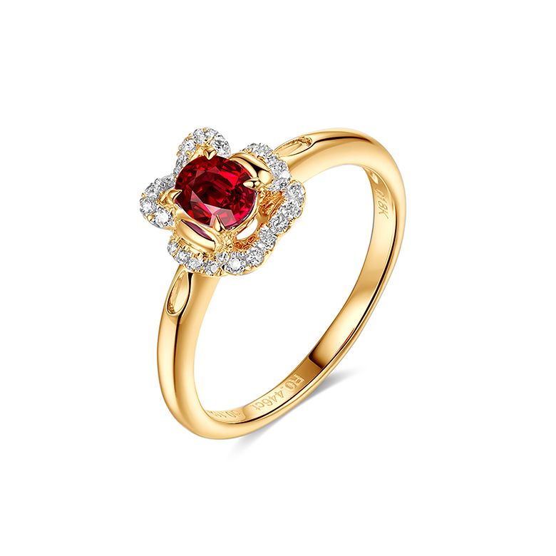 Bague Flamenca Rubis Or jaune - 1