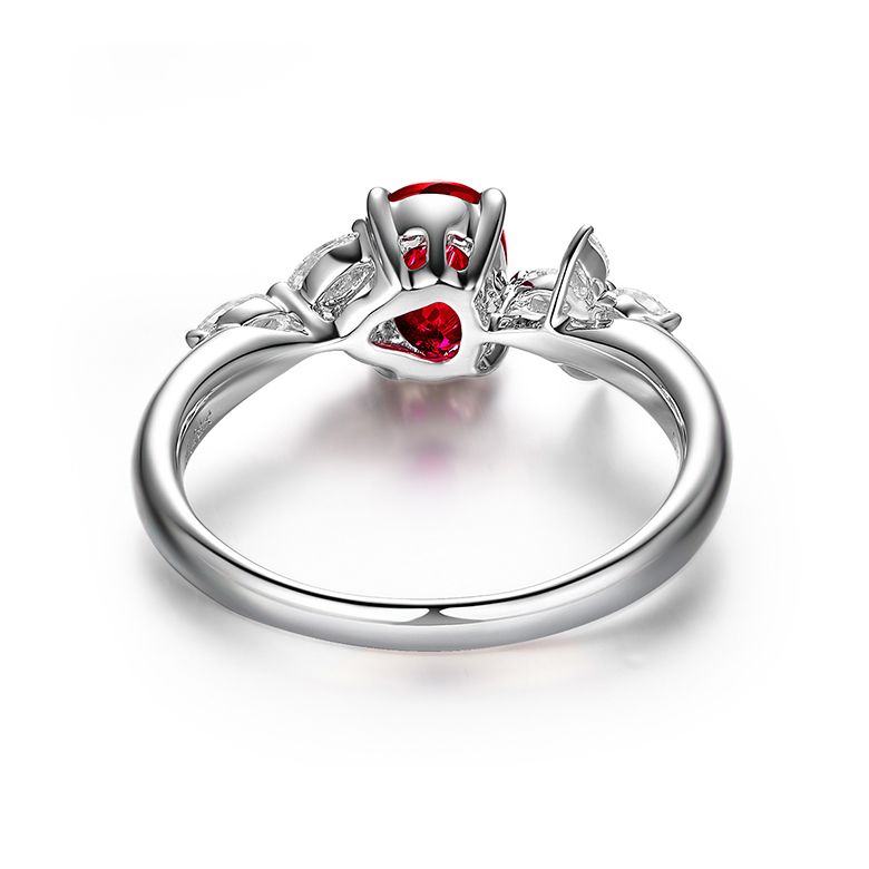 Bague La Esmeralda Rubis Or blanc Diamants - 4