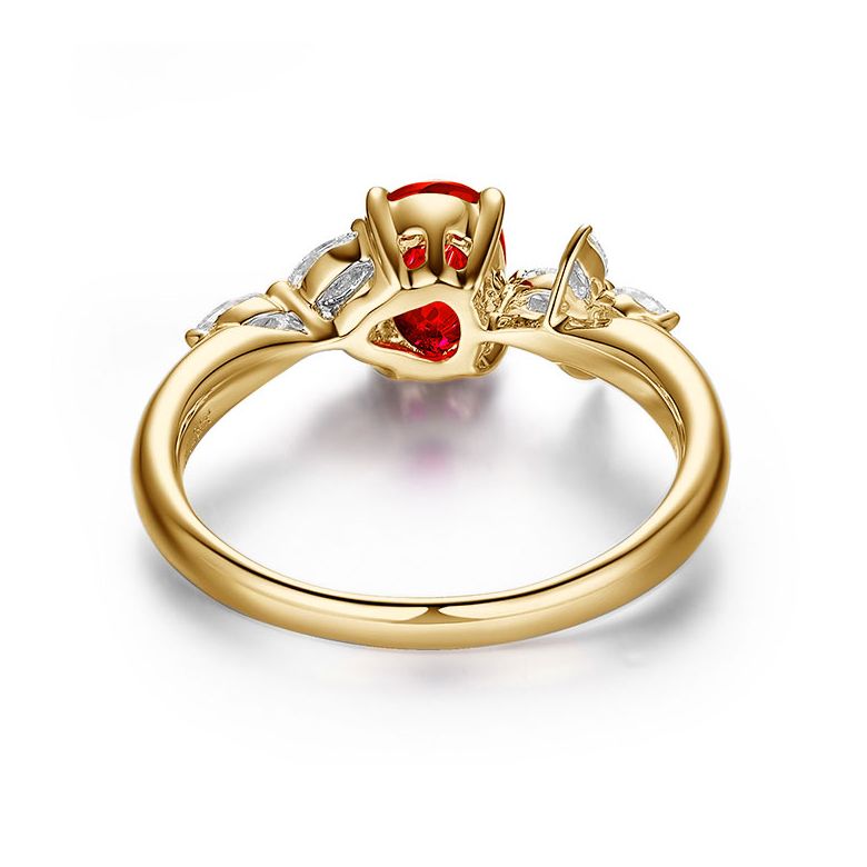 Bague La Esmeralda Rubis Or Jaune Diamants - 3