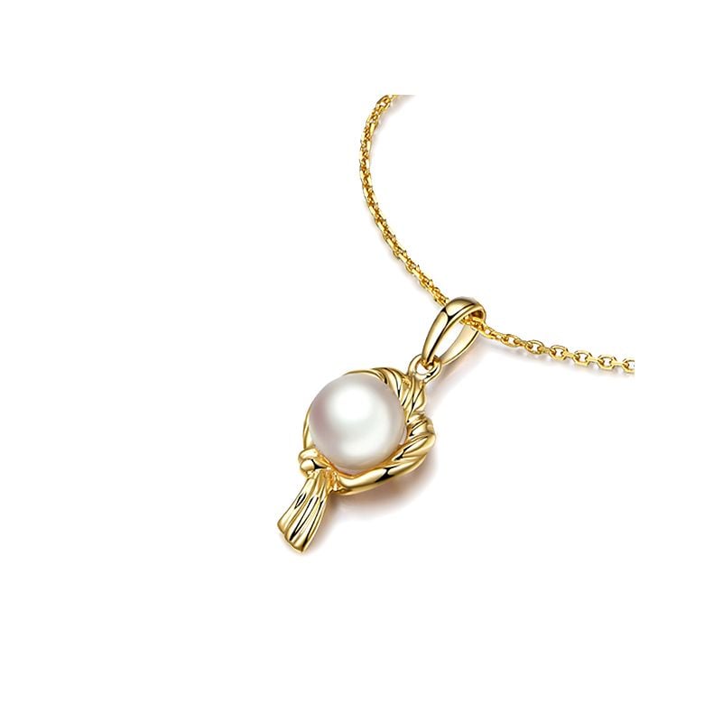 Pendentif Zodiaque. Perle Akoya, Or jaune 18cts - 11