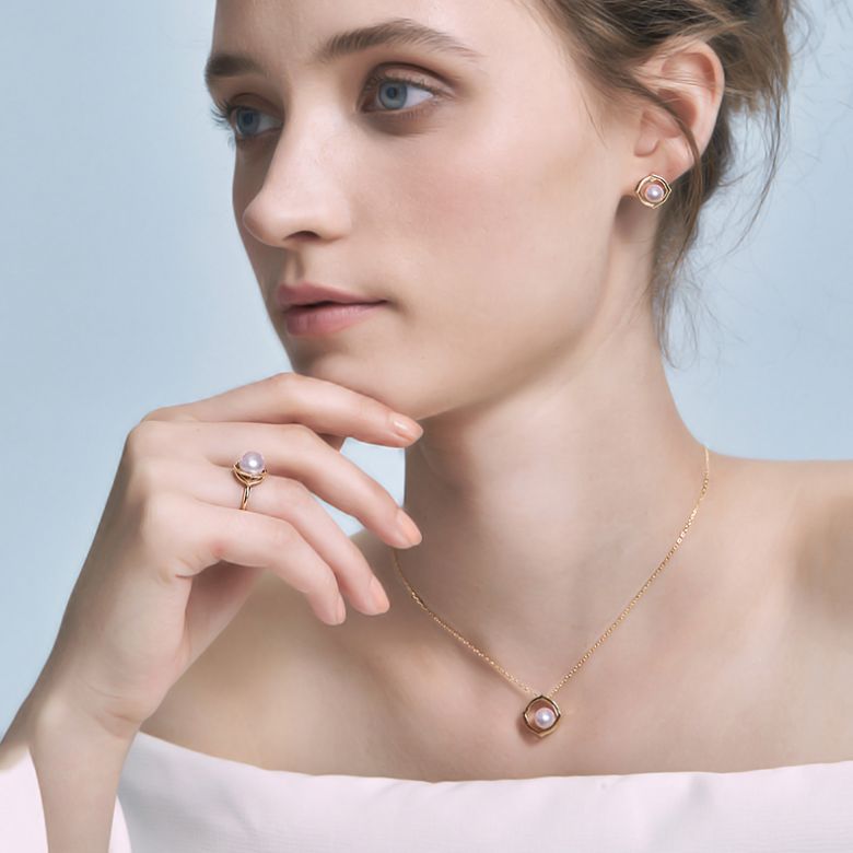 Boucle d oreille perle de culture - Perle Akoya Or jaune - Coco Chanel - 2