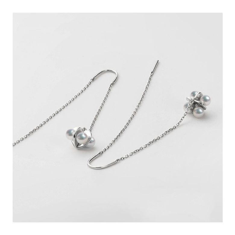 Boucles Oreilles Trèfle 4 Perles - 2 - 3