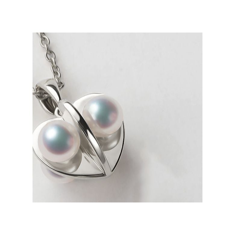 Pendentif trèfle 4 perles - 2 - 3