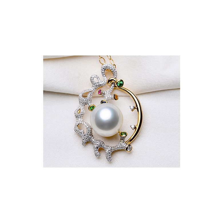 Pendentif Atlantide perle des Mers du Sud - 10