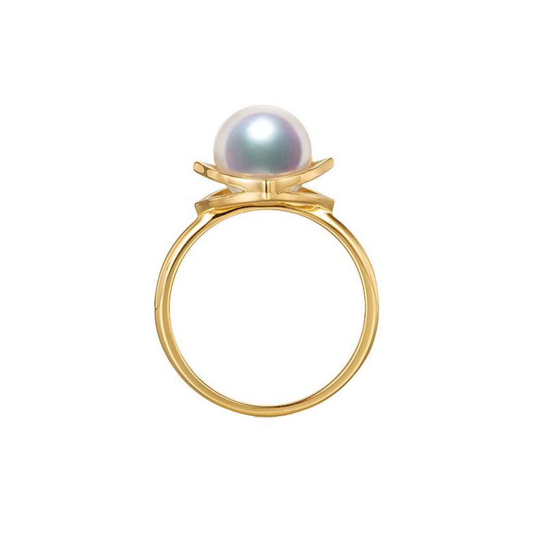 Bague perle de culture - Perle Akoya Japon - Or jaune - Coco Chanel - 2