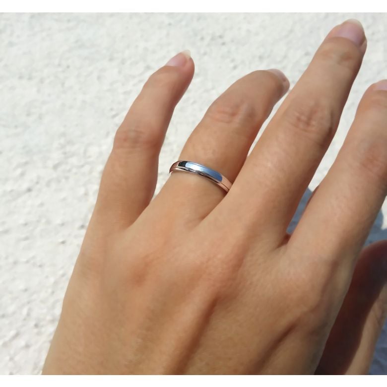 Anneaux platine. Alliances androgynes duo. Diamants | Madeline & Horizon - 3