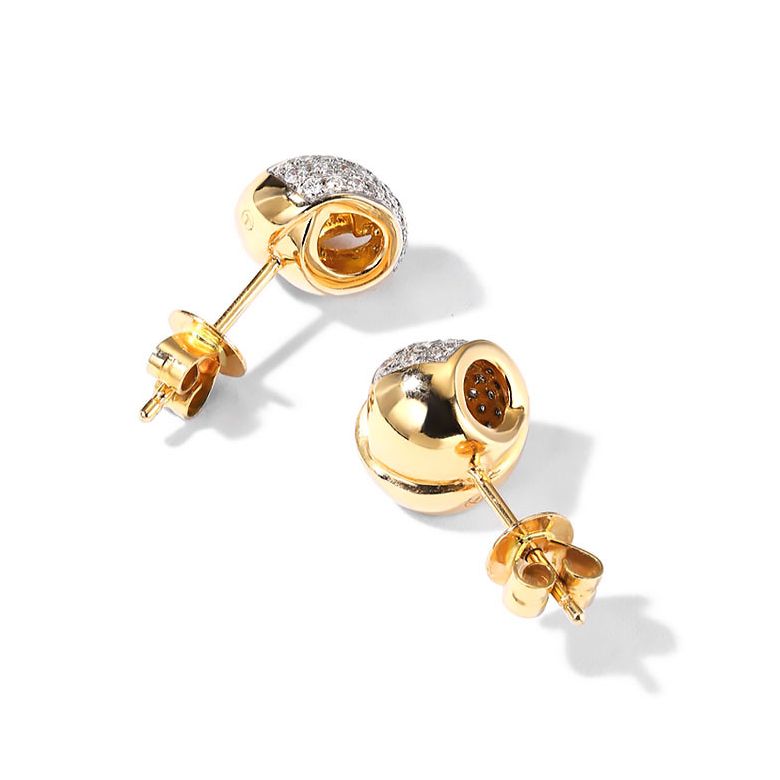 Boucle d'Oreille Il était une fois... Nous. Or jaune, Diamants I Gemperles - 8