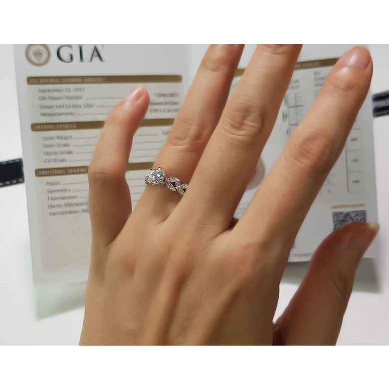 Bague Arthur Rimbaud - Sensation - Or Blanc & Diamants | Gemperles - 7