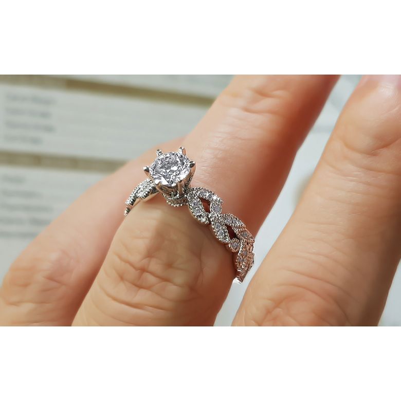 Bague Arthur Rimbaud - Sensation - Or Blanc & Diamants | Gemperles - 8