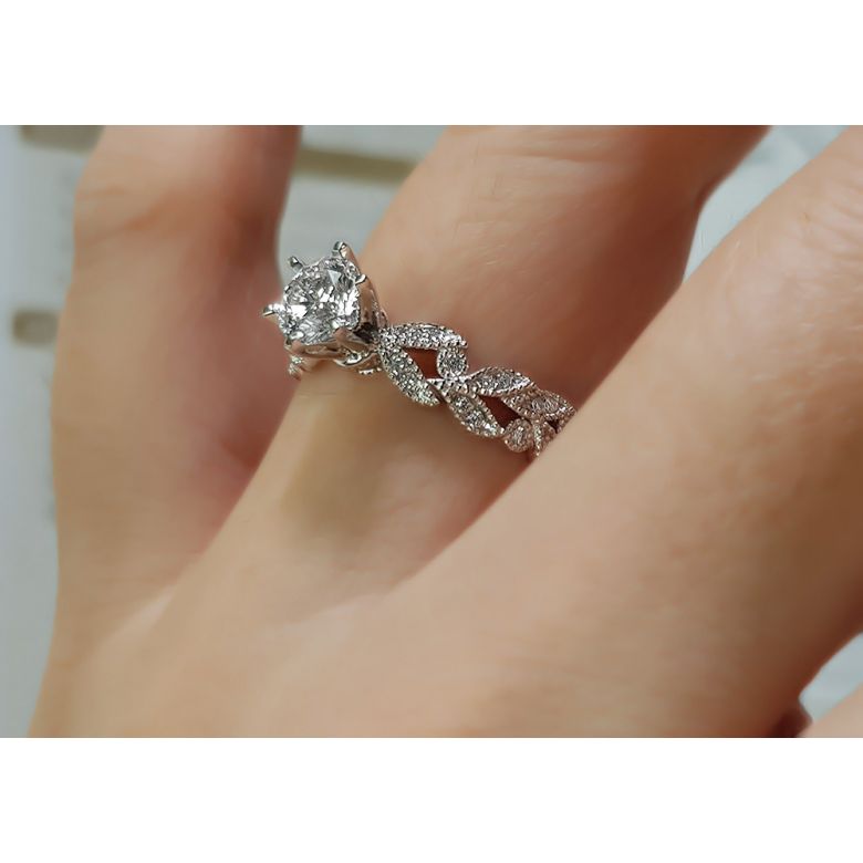 Bague Arthur Rimbaud - Sensation - Or Blanc & Diamants | Gemperles - 9
