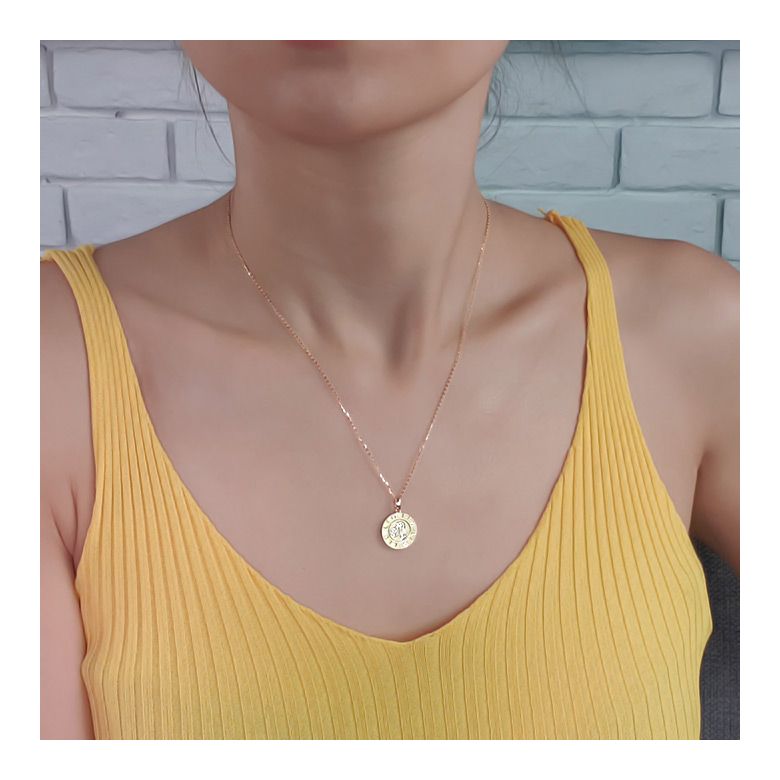 Pendentif Leo Or jaune. Signe du Lion. Zodiaque - 2